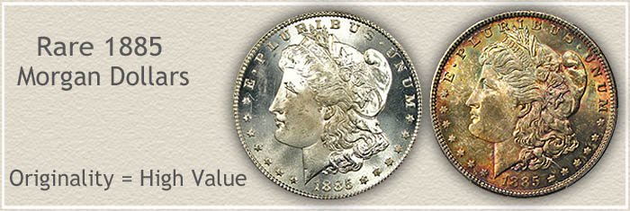 Rare 1885 Morgan Silver Dollars | Originality With High Value