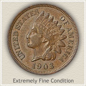 1874 Indian Head Penny Extremely Fine Condition