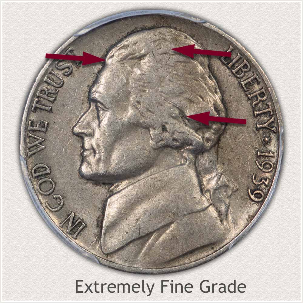 Jefferson Nickel Extremely Fine Grade