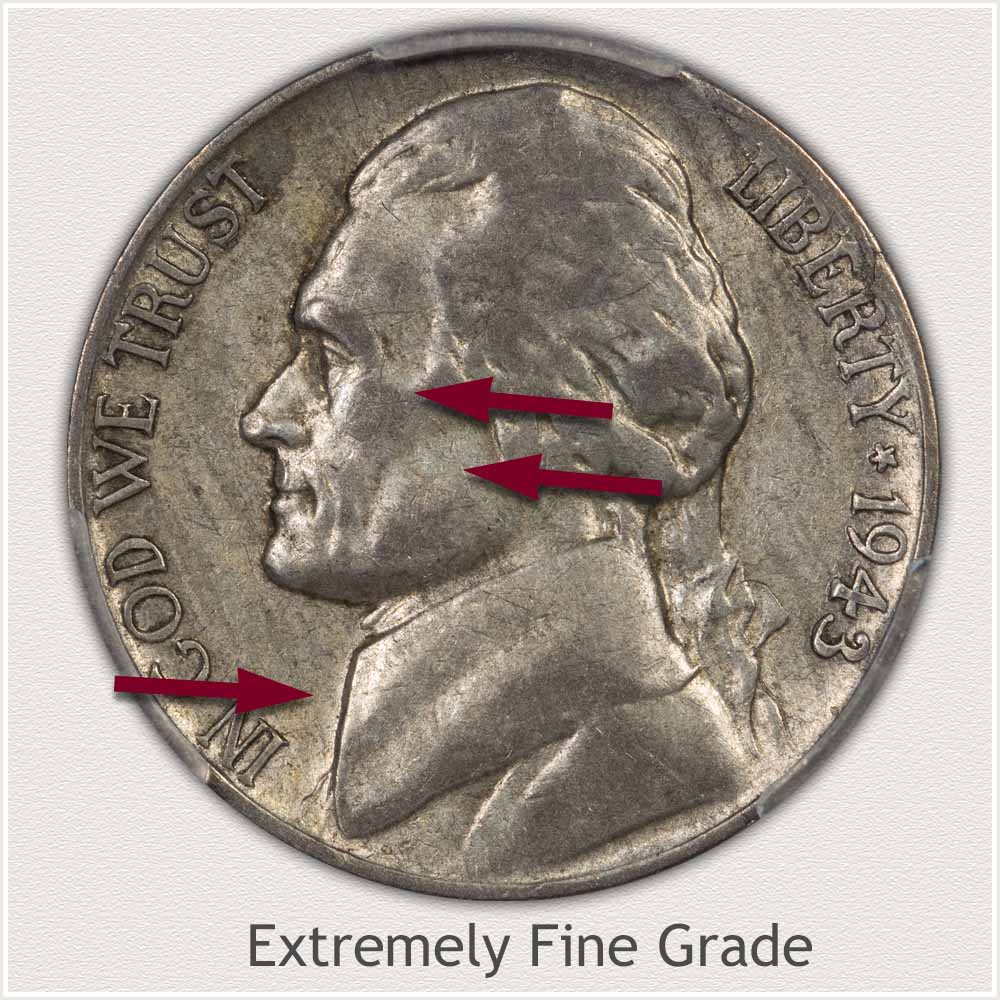 Jefferson Nickel Extremely Fine Grade