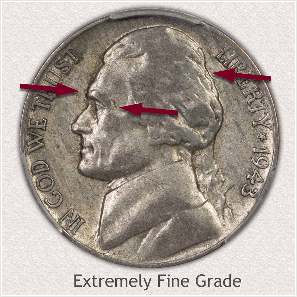 Jefferson Nickel Extremely Fine Grade