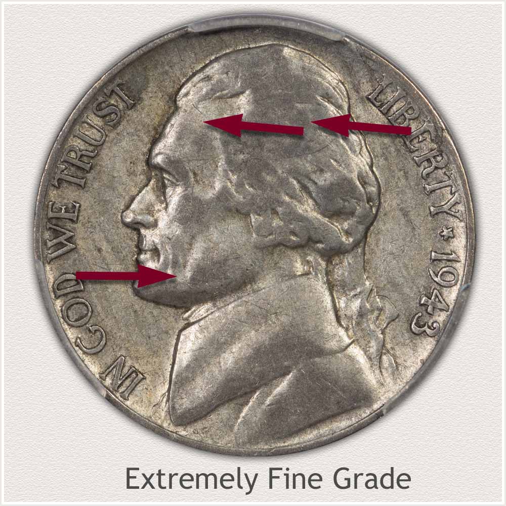 Jefferson Nickel Extremely Fine Grade