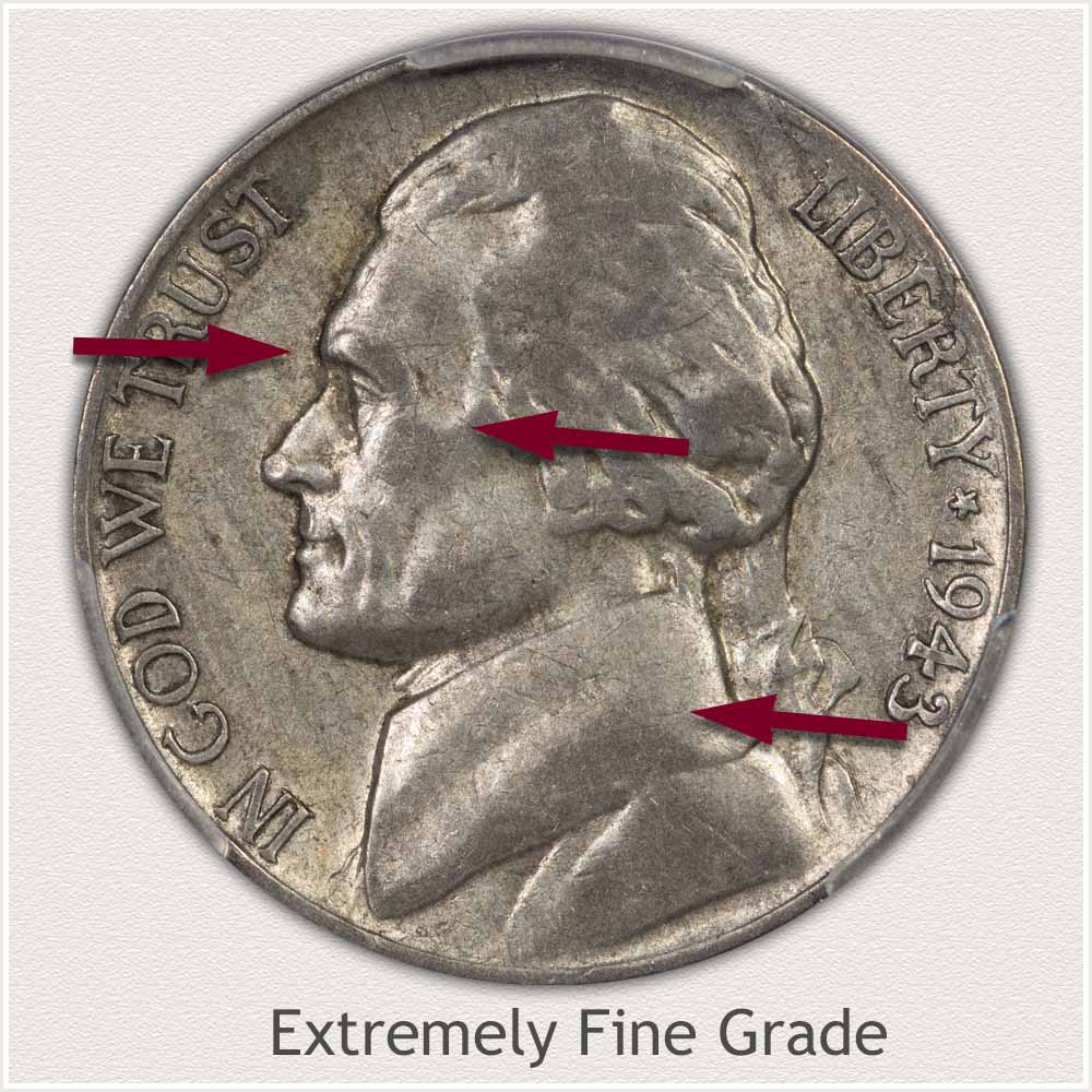 Jefferson Nickel Extremely Fine Grade