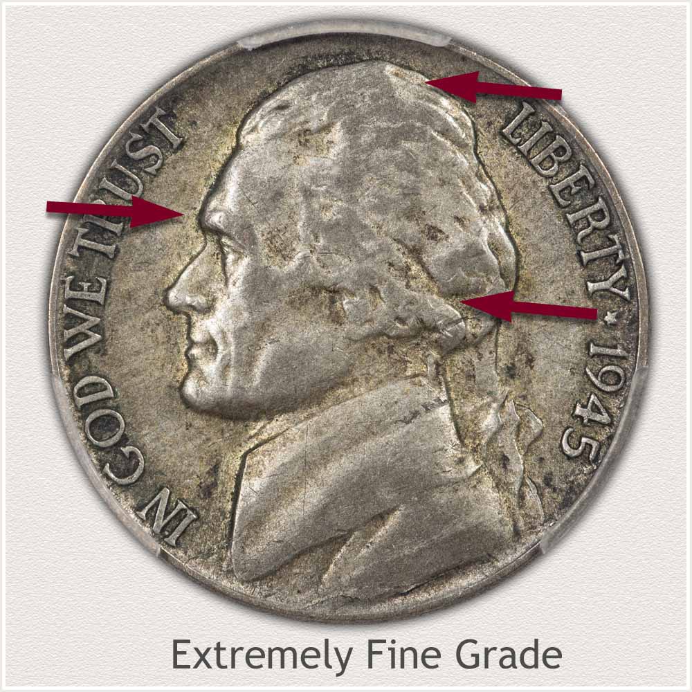 Jefferson Nickel Extremely Fine Grade