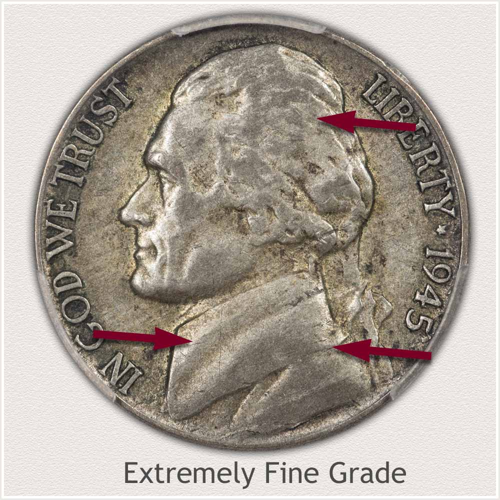 Jefferson Nickel Extremely Fine Grade