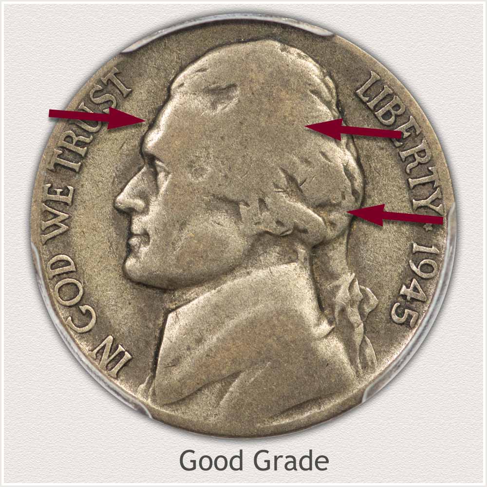 1939 Jefferson Nickel Good Grade