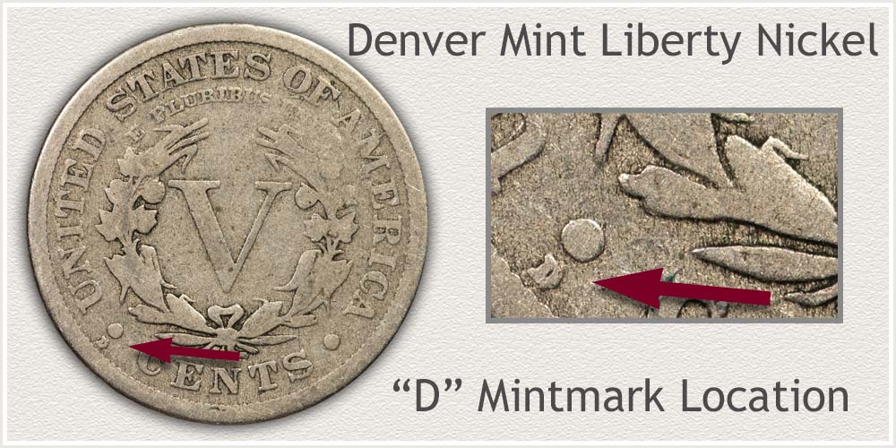Denver Mint Liberty V Nickel