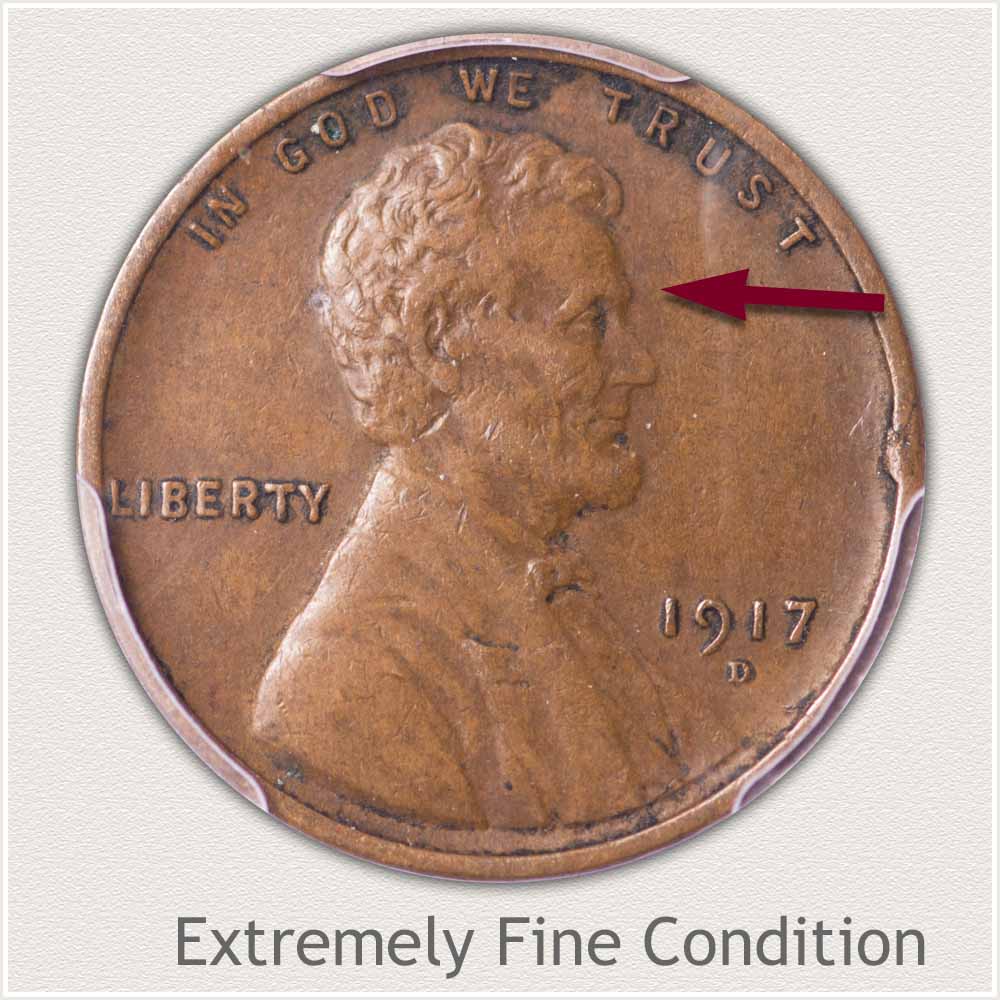 Extremely Fine Grade Lincoln Penny