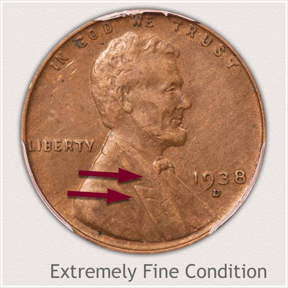 Extremely Fine Grade Lincoln Penny