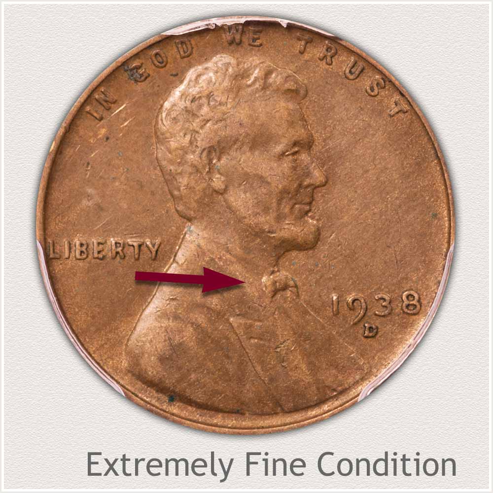 Extremely Fine Grade Lincoln Penny