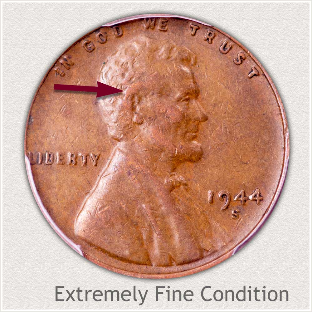 Extremely Fine Grade Lincoln Penny