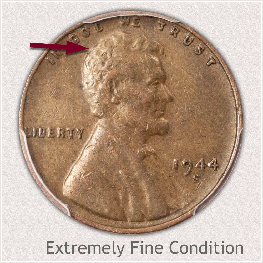 Extremely Fine Grade Lincoln Penny