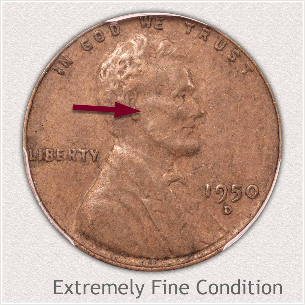 Extremely Fine Grade Lincoln Penny