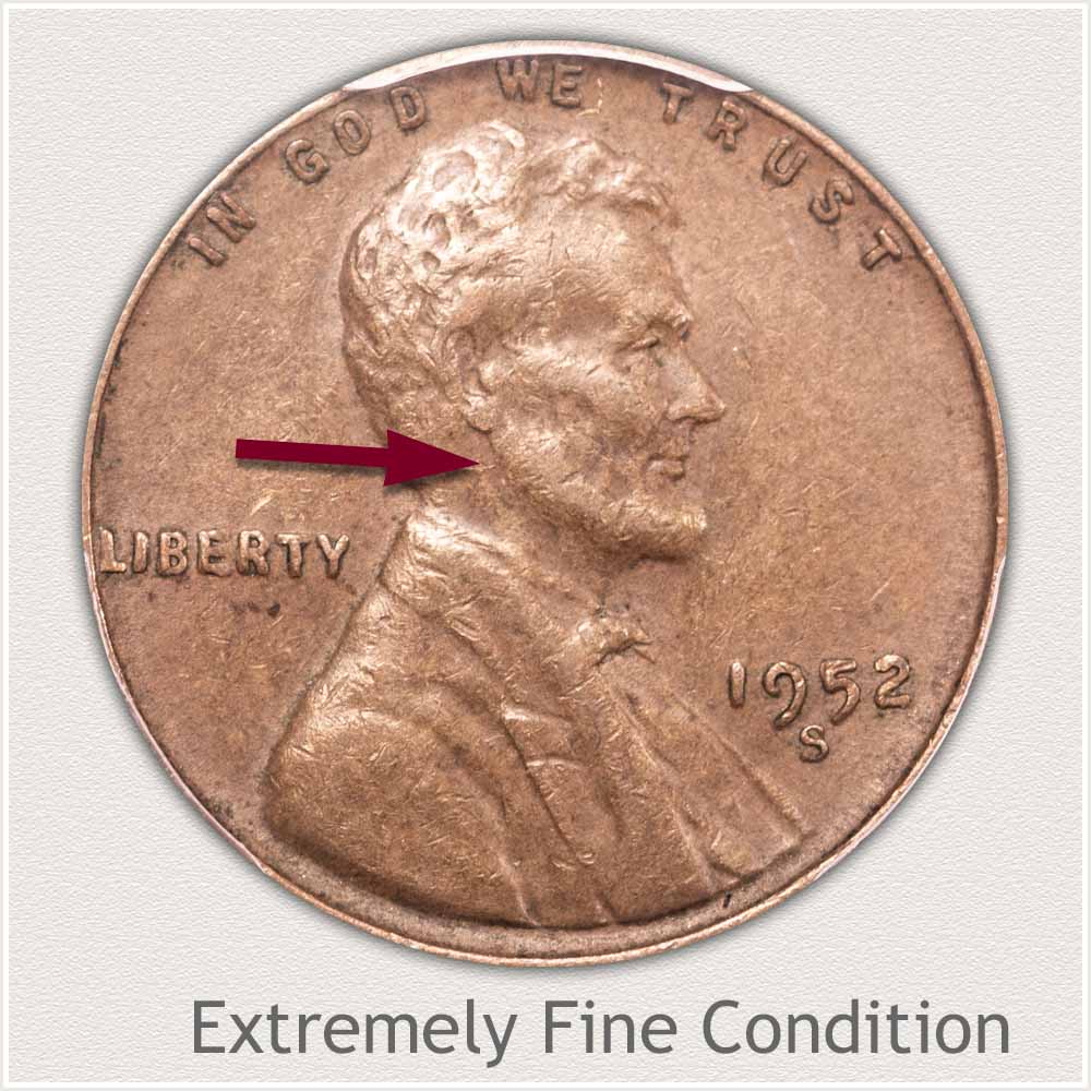 Extremely Fine Grade Lincoln Penny