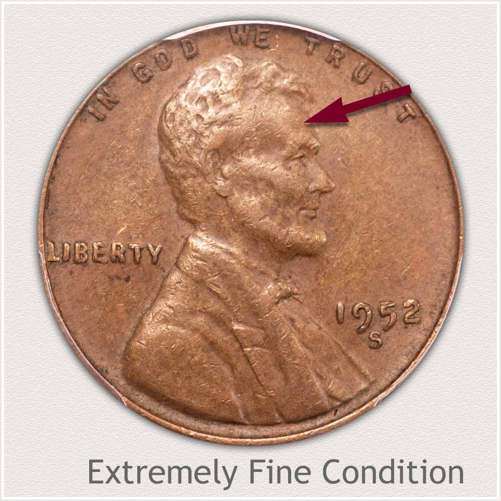 Extremely Fine Grade Lincoln Penny