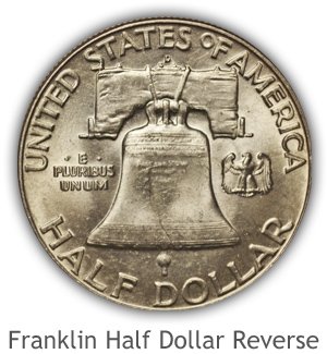 Mint State Franklin Half Dollar Reverse