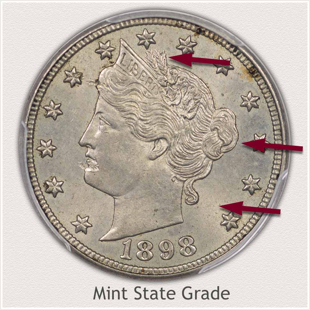 Mint State Graded Liberty Nickel