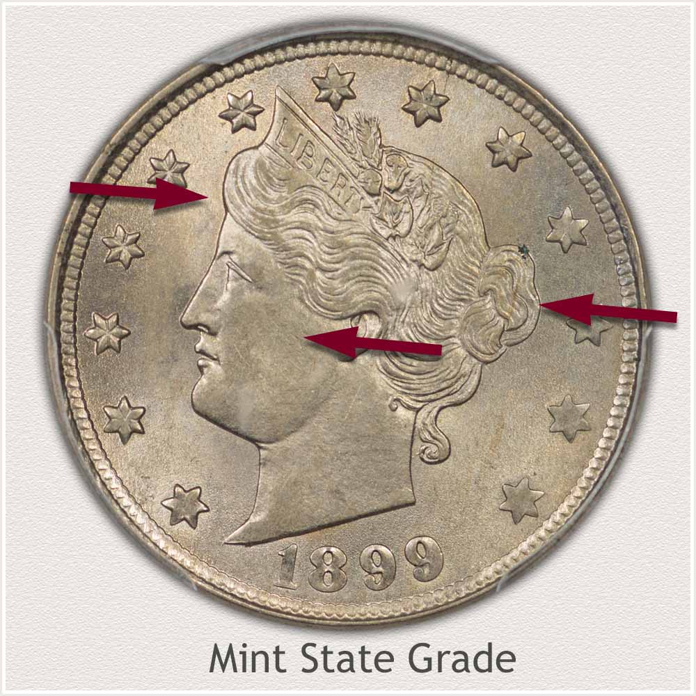 Liberty Nickel in Mint State Grade