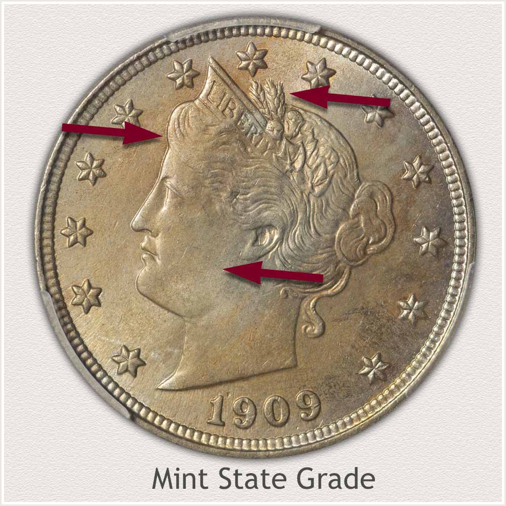 Liberty Nickel in Mint State Grade
