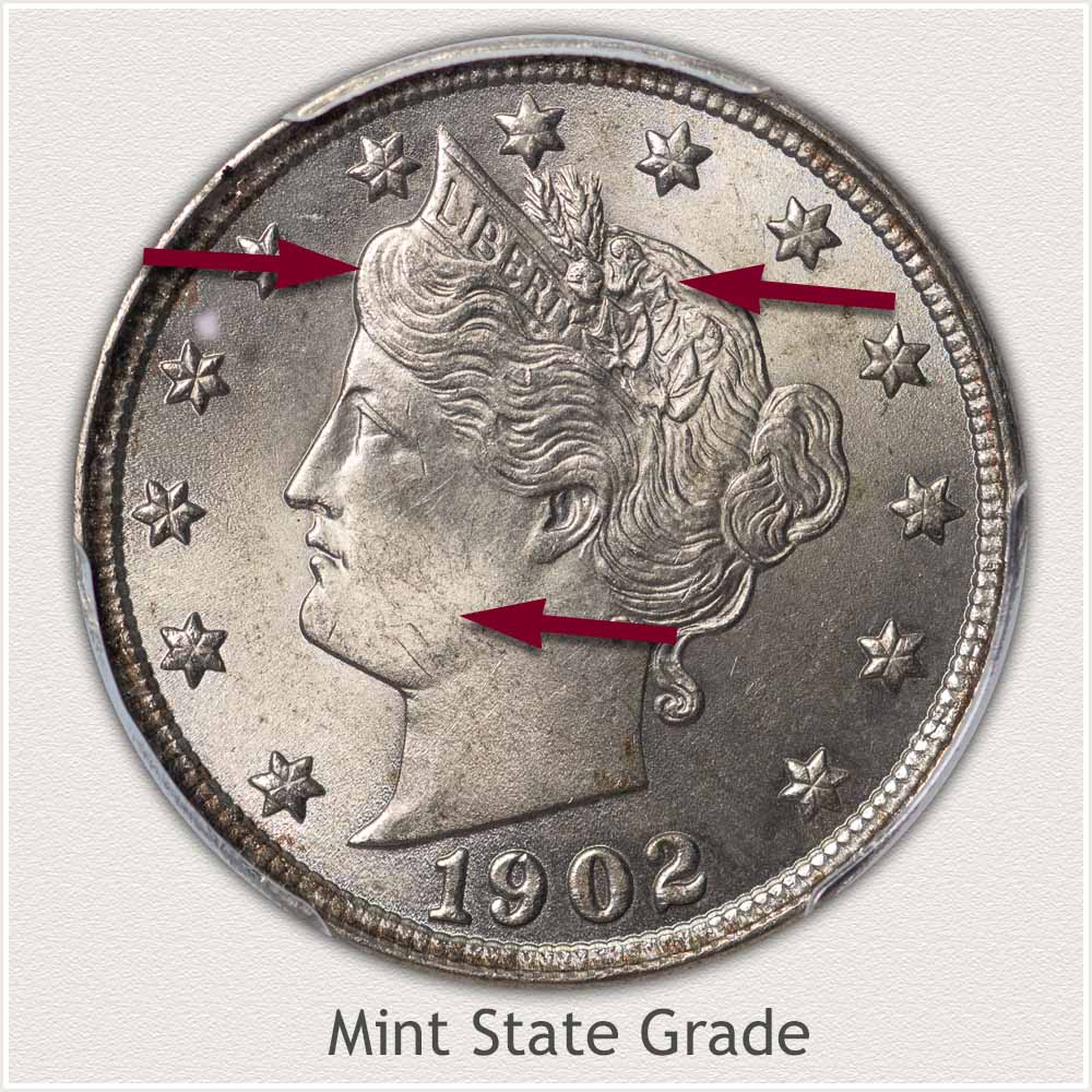 Mint State Grade Liberty Nickel