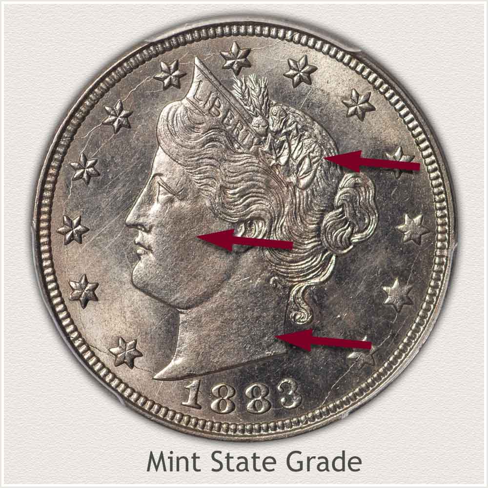 Liberty Nickel in Mint State Grade