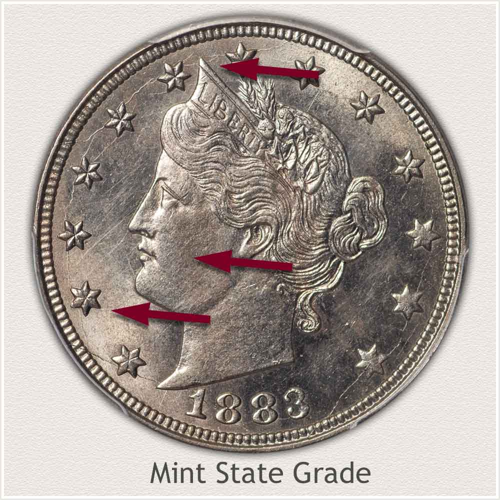 Mint State Grade Liberty Nickel