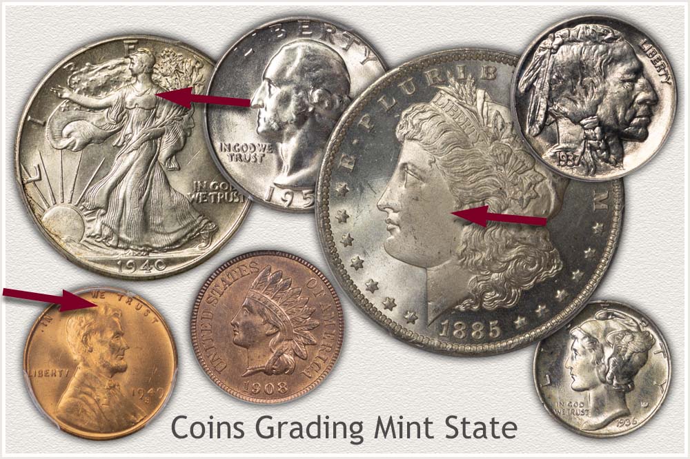 Mint State Grade Old U.S. Coins