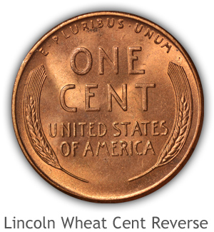 Mint State Linclon Wheat Cent Reverse