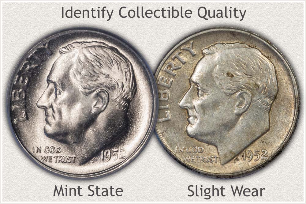 AU and Mint State Roosevelt Dimes