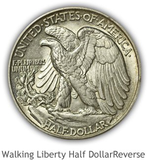 Mint State Walking Liberty Half Dollar Reverse