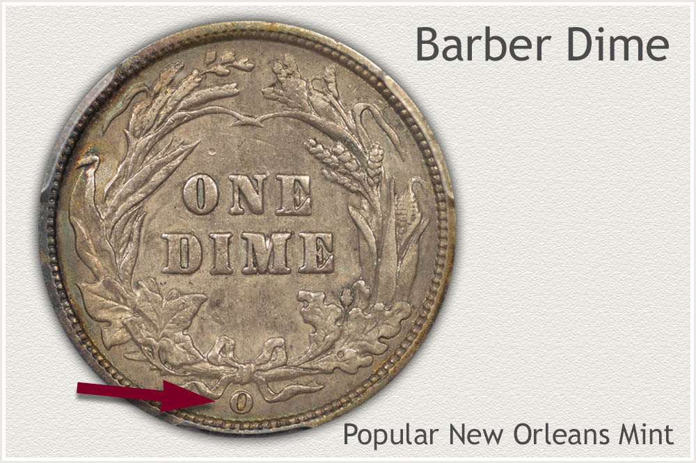 New Orleans Barber Dime