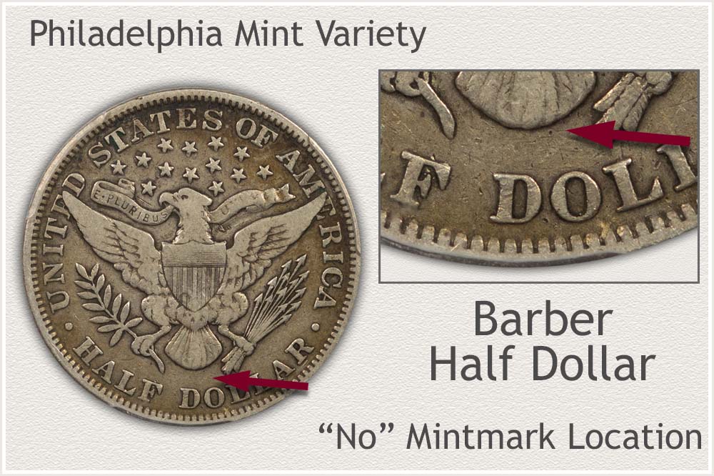 No Mintmark 1894 Barber Half Dollar