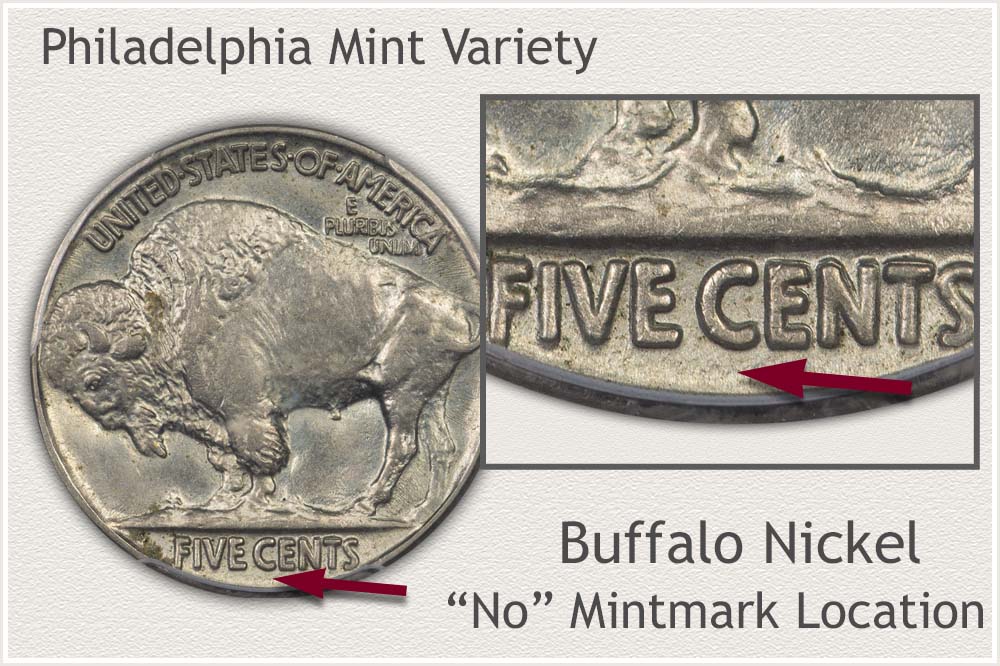 No Mintmark 1928 Buffalo Nickel