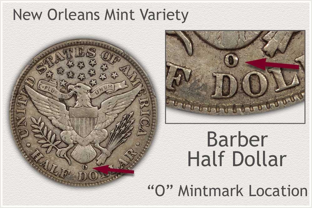 O Mint Barber Half Dollar