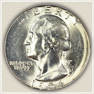 Obverse Design Washington Quarter 1932-1998