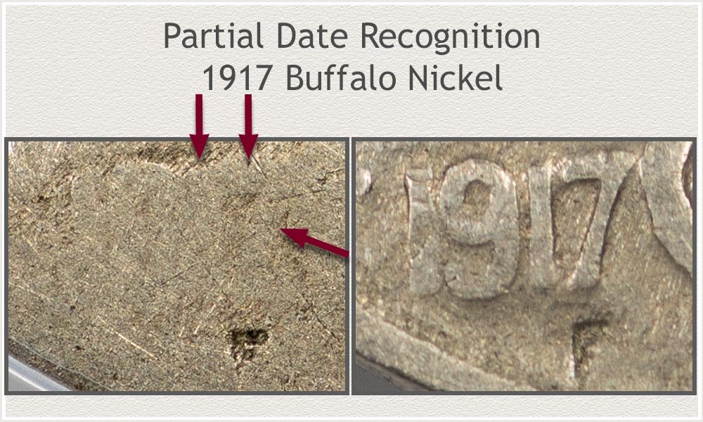 Partial Date 1917 Buffalo Nickel 
