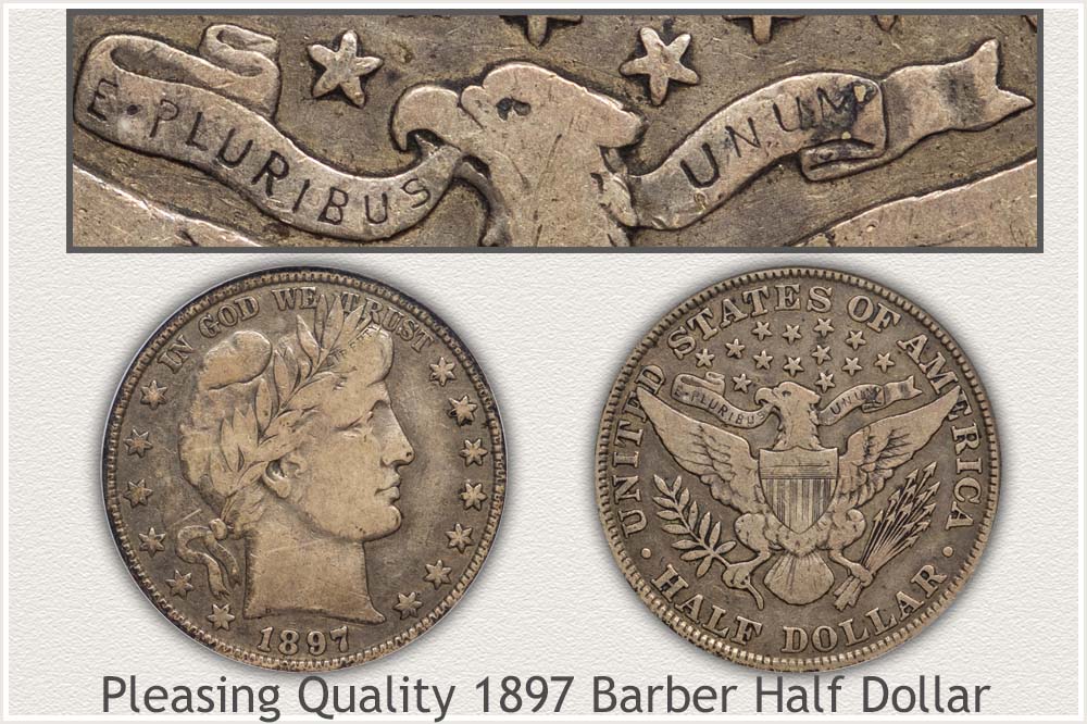 Quality 1897 Barber Half Dollar