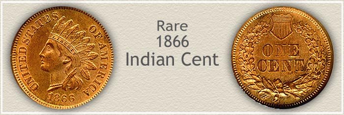 Rare 1866 Indian Penny