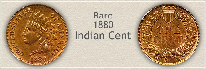 Rare 1880 Indian Penny