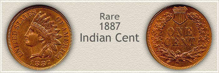 Rare 1887 Indian Penny