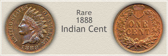 Rare 1888 Indian Penny