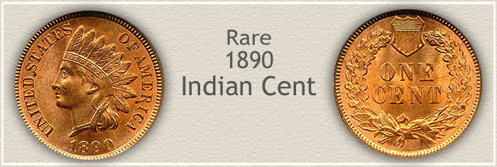 Rare 1890 Indian Penny