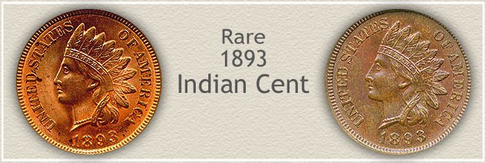 Rare 1893 Indian Pennies