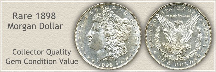 Rare 1898-S Morgan Silver Dollar