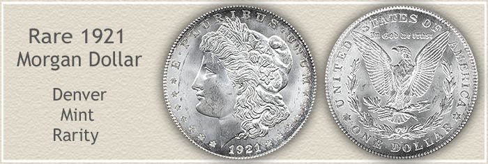 Rare 1921-D Morgan Silver Dollar