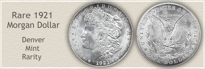 1921 D Morgan Silver Dollar Value Chart