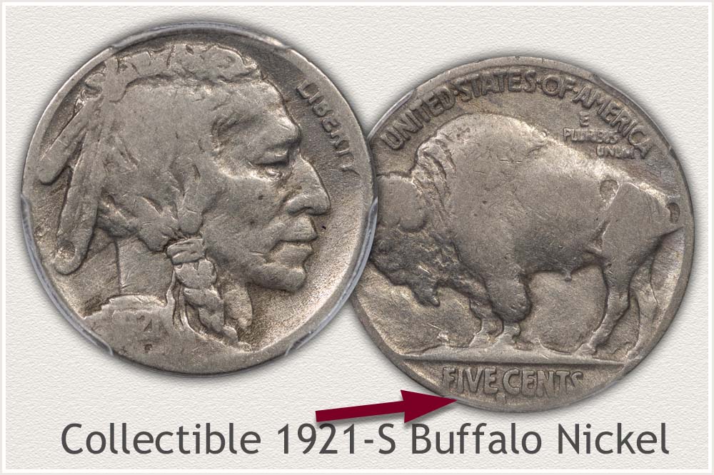 1921-S Buffalo Nickel