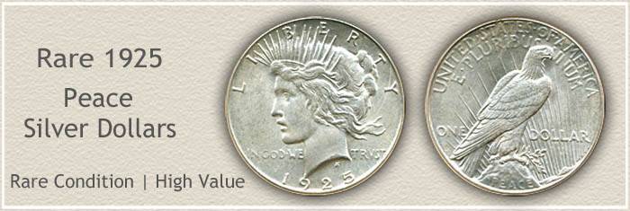 1925 Peace Silver Dollar Value Chart