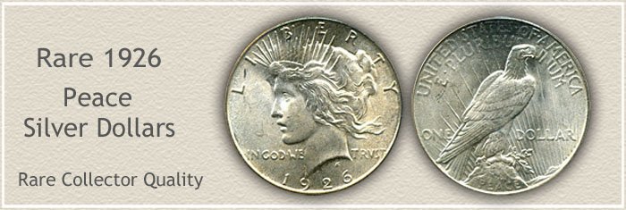 Rare 1926 Peace Silver Dollar