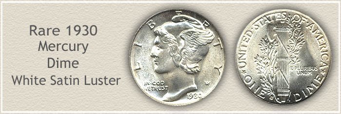 Rare 1930 Mercury Dime